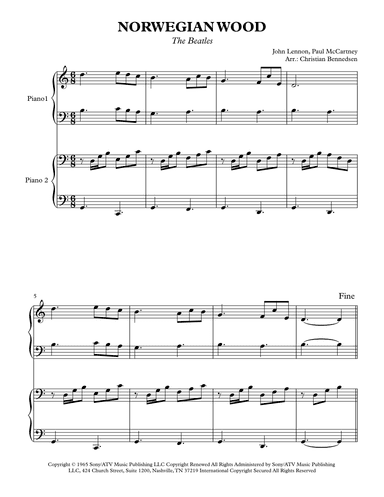 Norwegian Wood (this Bird Has Flown) (arr. Christian Bennedsen)