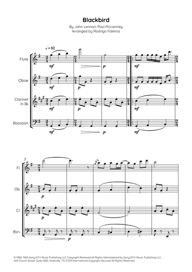 Blackbird (arr. Rodrigo Faleiros)
