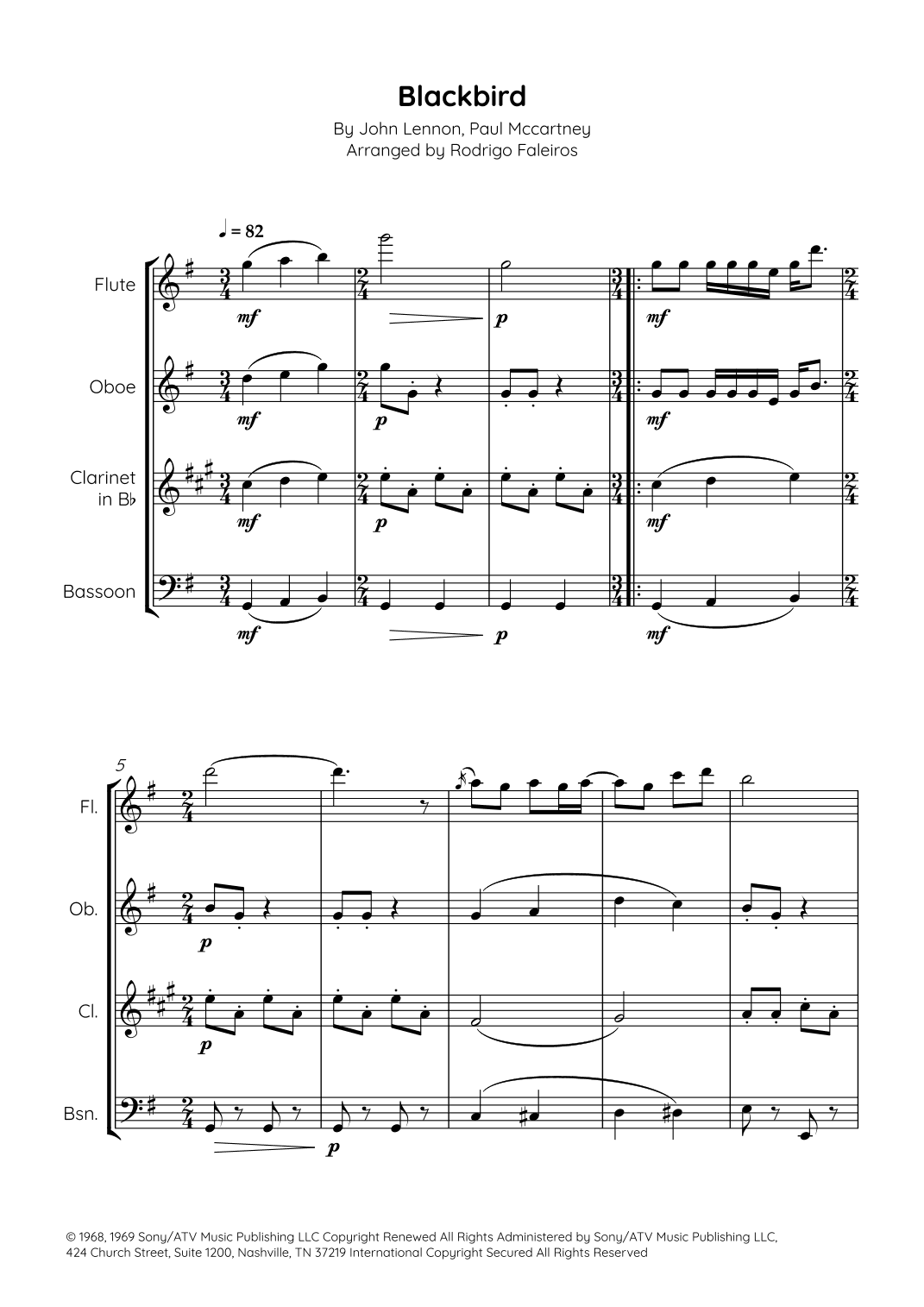 Blackbird (arr. Rodrigo Faleiros)