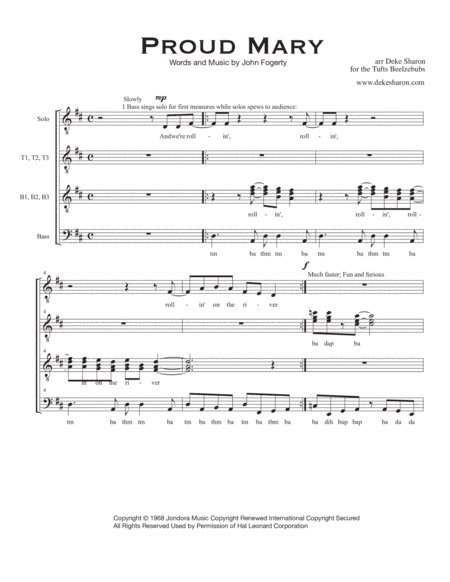 Proud Mary (arr. Deke Sharon)
