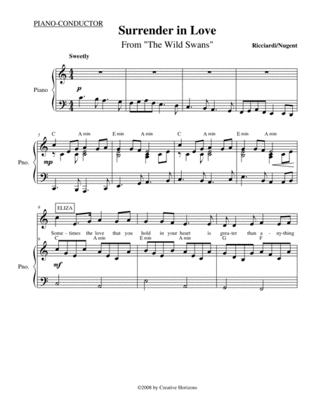 SURRENDER IN LOVE  (TENOR VERSION)
