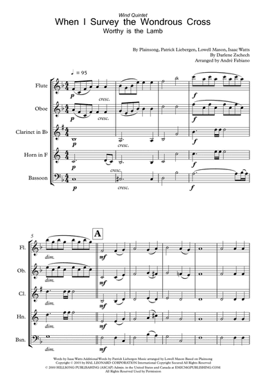 When I Survey The Wondrous Cross (arr. André Fabiano)