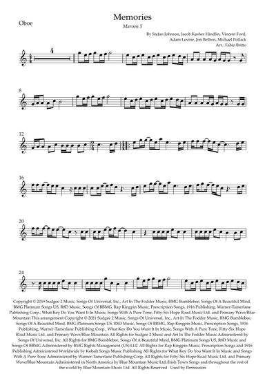 Memories (arr. Fabio Britto)