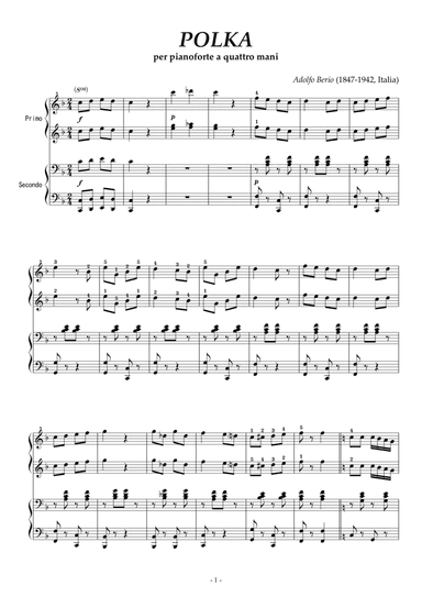 POLKA [piano duet] (arr. Madness Music)