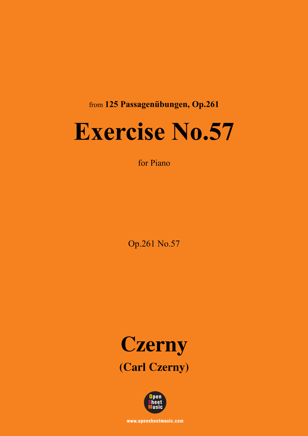 C. Czerny-Exercise No.57,Op.261 No.57 (arr. OSM Press)