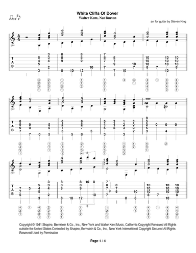 (there'll Be Bluebirds Over) The White Cliffs Of Dover (arr. Steven King)