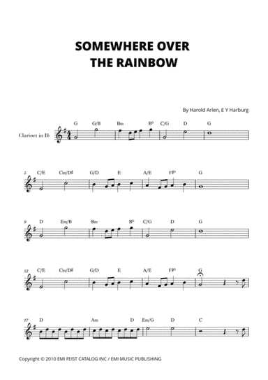 Over The Rainbow (arr. Cadenza Editions)