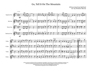 Go Tell It On The Mountain (arr. Dominic Meccia)