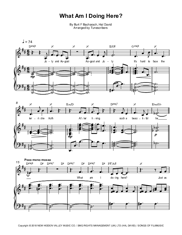 What Am I Doing Here? (arr. Tunescribers)