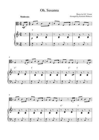 Oh, Susanna (arr. Kaiserin Rebecca)