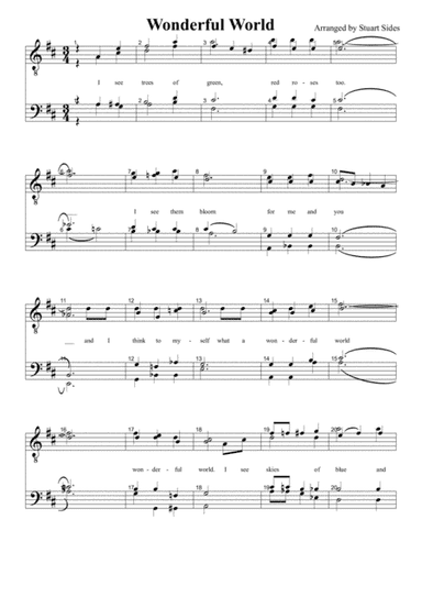 What A Wonderful World (arr. Stuart Sides)
