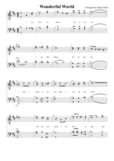 What A Wonderful World (arr. Stuart Sides)