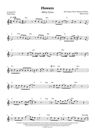 Flowers (arr. Valdir Maia)