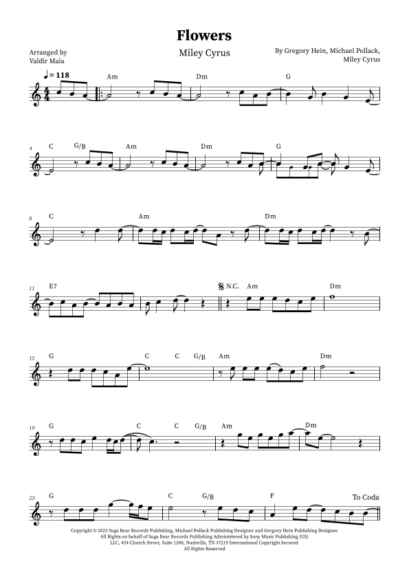 Flowers (arr. Valdir Maia)