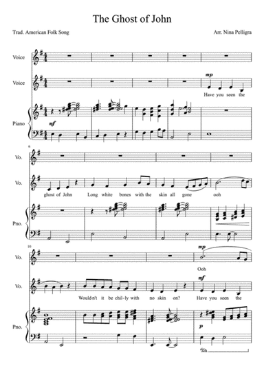 The Ghost of John (arr. Nina Pelligra)