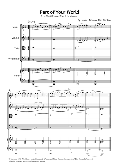 Part Of Your World (reprise) (arr. Jackson Spindler)