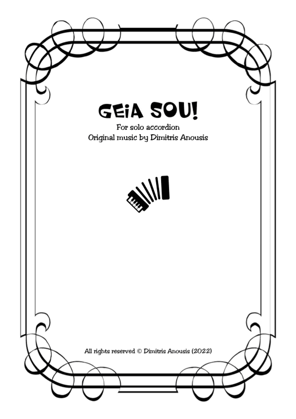 Dimitris Anousis "Geia sou!" for solo accordion