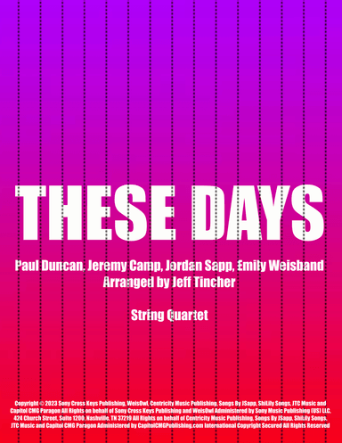 These Days (arr. Jeff Tincher)