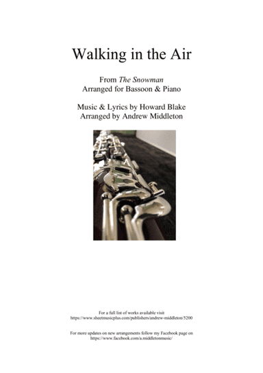 Walking In The Air (arr. Andrew Middleton)