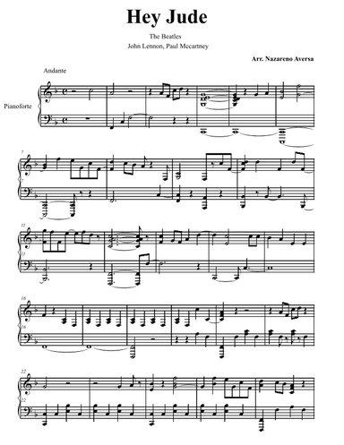 Hey Jude (arr. Nazareno Aversa)