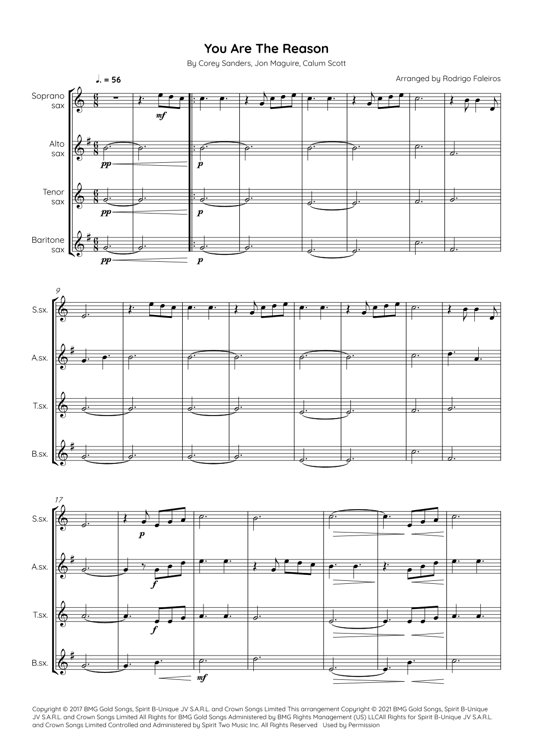 You Are The Reason (arr. Rodrigo Faleiros)