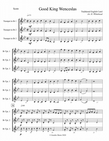 Good King Wenceslas (arr. R. Whitehead)