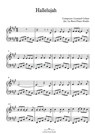 Hallelujah (arr. La Rosa Piano Studio)