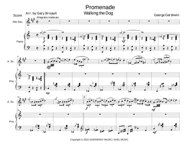 Promenade (walking The Dog) (arr. Gary Bricault)