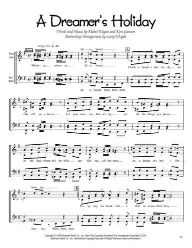 A Dreamer's Holiday (arr. Larry Wright)