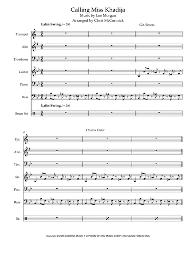 Calling Miss Khadija (arr. Chris McCormick)