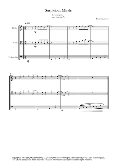 Suspicious Minds (arr. Junqueira's)