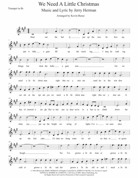 We Need A Little Christmas (arr. Kevin Busse)