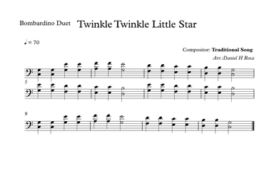 Twinkle Twinkle Little Star (arr. Daniel Rosa)