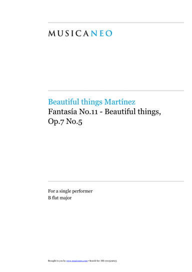 Fantasía No.11-Beautiful things Op.7 No.5