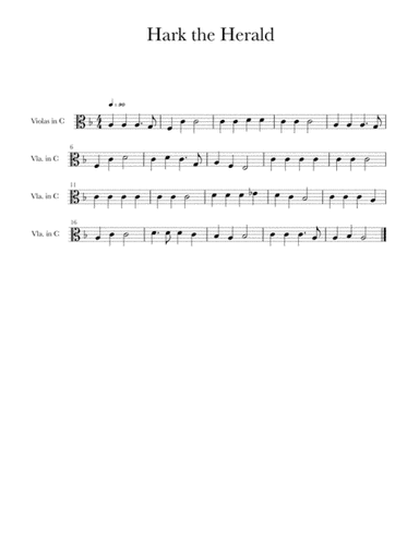 Hark the Herald (trad. for string quartet) (arr. S McLoughlin)
