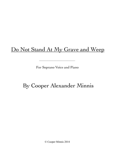 Do Not Stand at my Grave and Weep