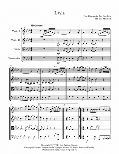 Layla (arr. Lee Mitchell)