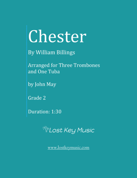 Chester-Three Trombones and One Tuba (arr. John May)