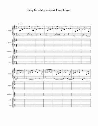 Song for a Movie about Time Travel