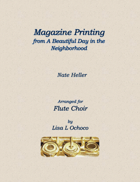 Magazine Printing (arr. Lisa L Ochoco)