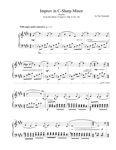 Improv in C-Sharp Minor (Numb)