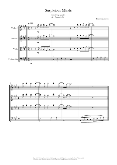Suspicious Minds (arr. Junqueira's)