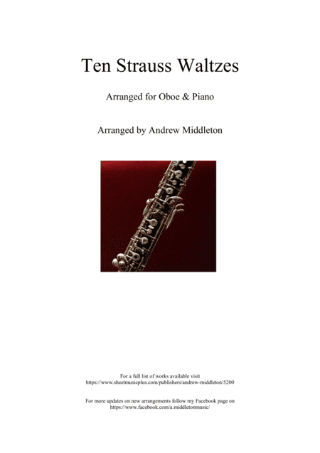 10 Strauss Waltzes arranged for Oboe and Piano (arr. Andrew Middleton)