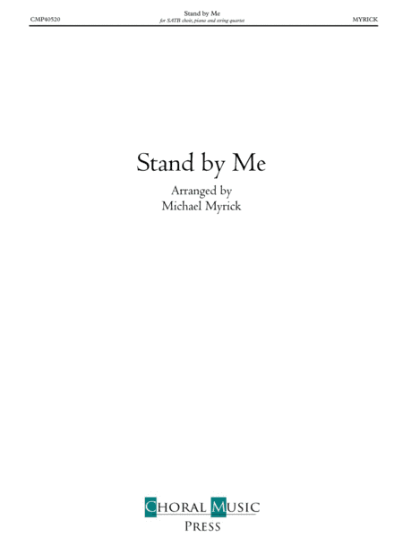 Stand by Me (FULL SCORE AND STRING QUARTET PARTS) (arr. MICHAEL MYRICK)