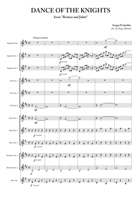 Dance Of The Knights (arr. Diego Marani)