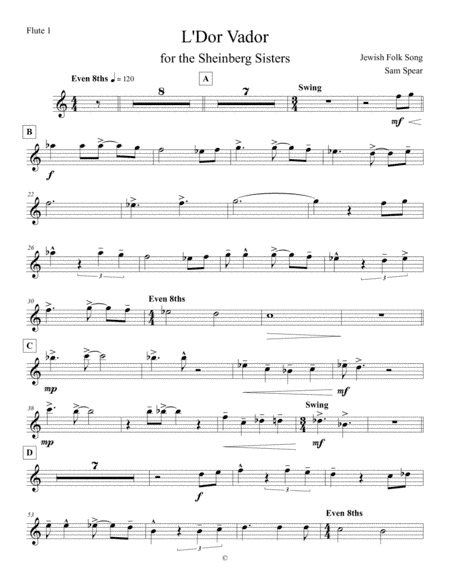 L'Dor Vador (arr. Samantha Spear)