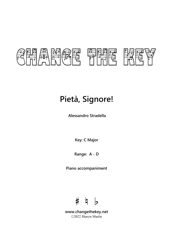 Pieta, Signore! C Major (arr. S. Martin)