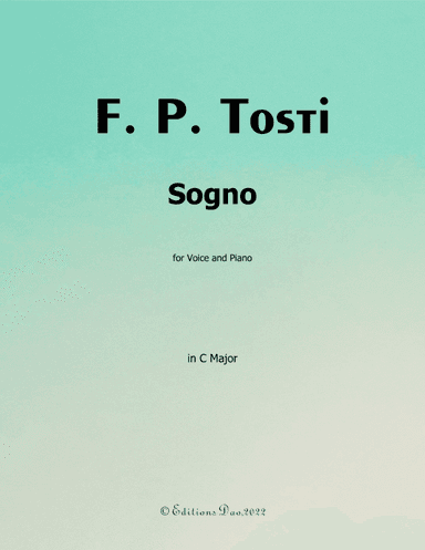 Sogno, by Tosti, in C Major (arr. Editions Dao)