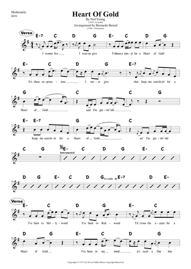 Heart Of Gold (arr. Bernardo Bernal Hidalgo)