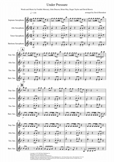 Under Pressure (arr. David Burndrett)